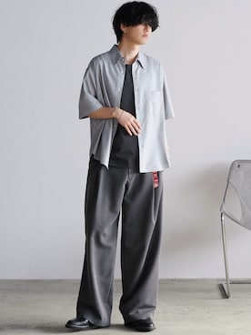 「Llife（ライフ）のアイテム」を使った、げんじさん（メンズ・175cm）の春コーディネート