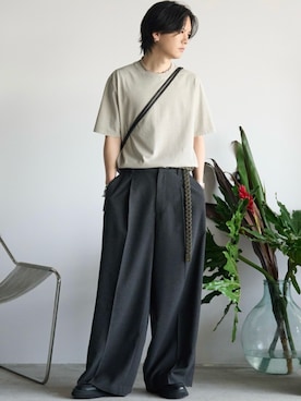 「アイテム（ブレスレット）」を使った、げんじさん（メンズ・175cm）の夏コーディネート