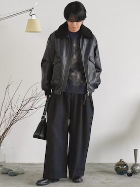 「アイテム（財布/小物）」を使った、げんじさん（メンズ・175cm）の冬コーディネート