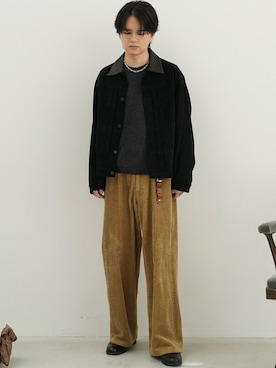 「アイテム（フレグランス）」を使った、げんじさん（メンズ・175cm）の秋コーディネート