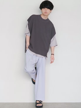 「CASIO（カシオ）のアイテム（アナログ腕時計）」を使った、げんじさん（メンズ・175cm）の春コーディネート