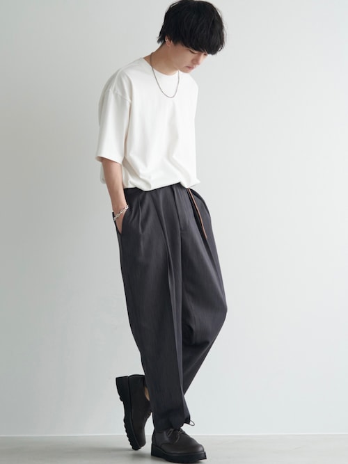 超可爱の 【WYM】RATINE SEMI SLACKS TAPERED WIDE スラックス 超可爱の 【WYM】RATINE SEMI SLACKS TAPERED WIDE スラックス