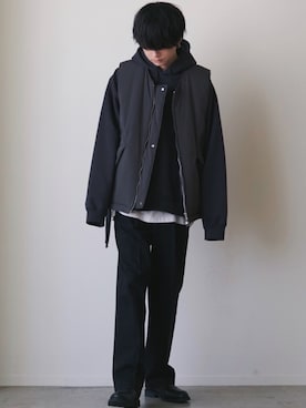 「Paraboot（パラブーツ）のアイテム（ブーツ）」を使った、げんじさん（メンズ・175cm）の冬コーディネート