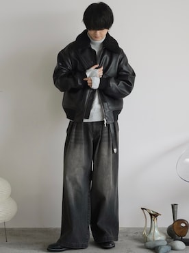 「アイテム（フレグランス）」を使った、げんじさん（メンズ・175cm）の秋コーディネート