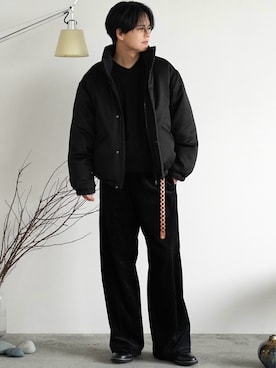 「アイテム（ピアス（片耳用））」を使った、げんじさん（メンズ・175cm）の秋コーディネート