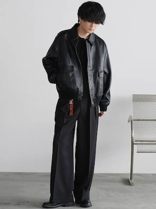 「WYM LIDNM(ウィム バイ リドム)のWASHER H/S SKIPPER SHIRT(シャツ/ブラウス)」を使った、げんじさん(メンズ・175cm)の秋コーディネート