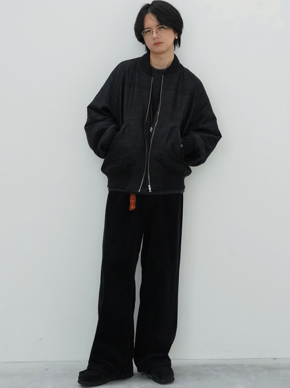 LIDNM WILD SILK LZ-B MA-1 フライトジャケット シルク