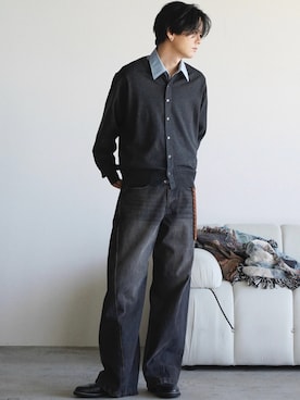 「アイテム（リング）」を使った、げんじさん（メンズ・175cm）の春コーディネート