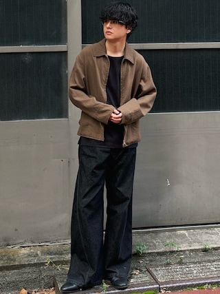 「WYM LIDNM(ウィム バイ リドム)のMVS LAYERED SLIT TANK TOP(タンクトップ)」を使った、げんじさん(メンズ・175cm)の秋コーディネート