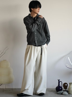 「アイテム（財布/小物）」を使った、げんじさん（メンズ・175cm）の夏コーディネート