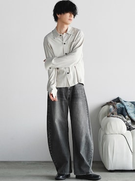 「Llife（ライフ）のアイテム」を使った、げんじさん（メンズ・175cm）の春コーディネート