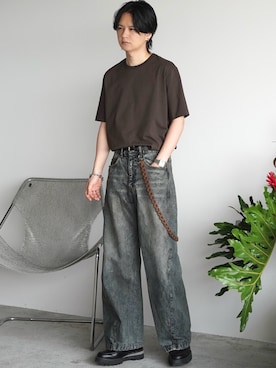 「アイテム（ブレスレット）」を使った、げんじさん（メンズ・175cm）の夏コーディネート