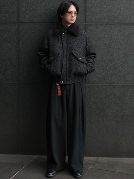 「アイテム（キーケース/キーアクセサリー）」を使った、げんじさん（メンズ・175cm）の秋コーディネート