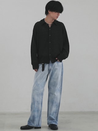 LIDNM（リドム）の「ALPACA KNIT SHIRT CARDIGAN（カーディガン/ボレロ 