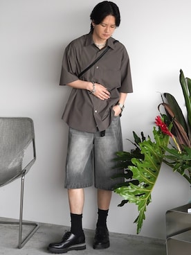「Llife（ライフ）のアイテム（財布/小物）」を使った、げんじさん（メンズ・175cm）の夏コーディネート