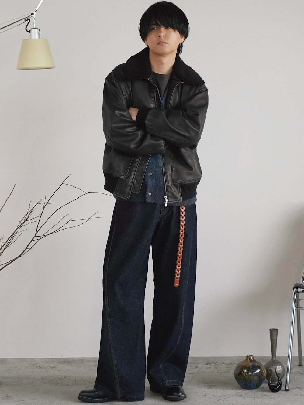 ジャケット・アウター DETACHABLE BOA ARTIFICIAL GRAIN FLIGHT 今季の集大成。 WYM 25AWを象徴するメインアウター 『DETACHABLE