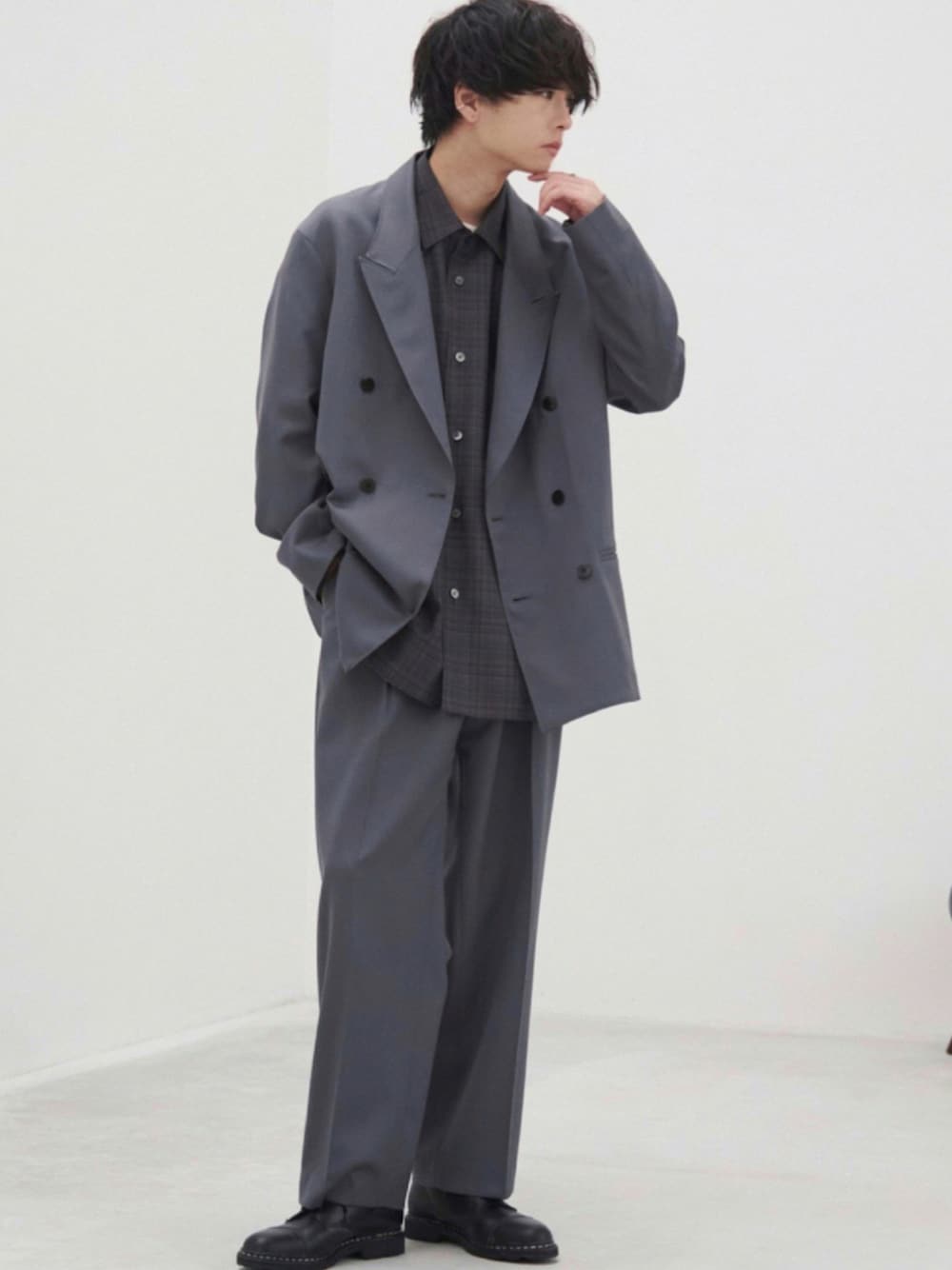 LIDNM（リドム）の「WOOL GABA TAILORED JK（テーラード