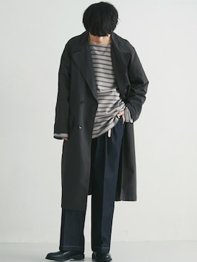 「Paraboot（パラブーツ）のアイテム（ブーツ）」を使った、げんじさん（メンズ・175cm）の冬コーディネート