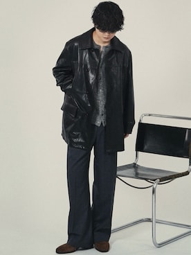 「Llife（ライフ）のアイテム」を使った、げんじさん（メンズ・175cm）の秋コーディネート
