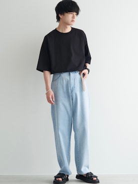 「アイテム（ピアス（片耳用））」を使った、げんじさん（メンズ・175cm）の春コーディネート