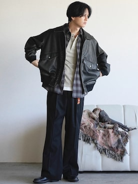 げんじさん（メンズ・175cm）の冬コーディネート