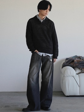 げんじさん（メンズ・175cm）の冬コーディネート