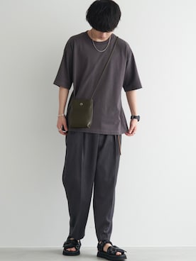 「HERMES（エルメス）のアイテム」を使った、げんじさん（メンズ・175cm）の夏コーディネート