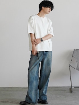 「アイテム（アンダーウェア）」を使った、げんじさん（メンズ・175cm）の夏コーディネート