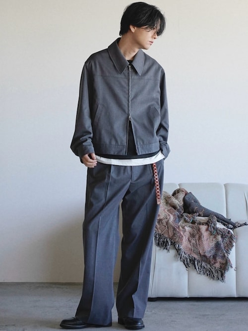 LIDnM（リドム） ベルト Llife LEATHER CHAIN BELT メンズ : ZOZOTOWN