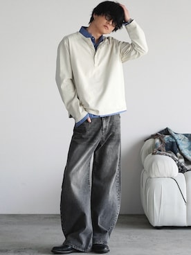 げんじさん（メンズ・175cm）の春コーディネート