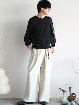 「アイテム（フレグランス）」を使った、げんじさん（メンズ・175cm）の秋コーディネート