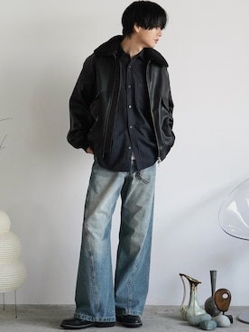 「アイテム（フレグランス）」を使った、げんじさん（メンズ・175cm）の秋コーディネート