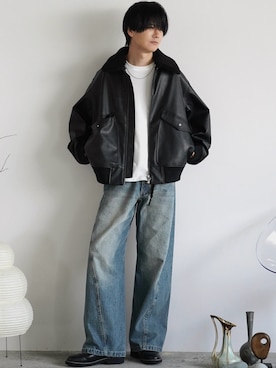 「シルバーアクセサリー」｜げんじさん（メンズ・175cm）の秋コーディネート