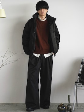 「アイテム（アクセサリー）」を使った、げんじさん（メンズ・175cm）の秋コーディネート