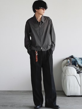 「アイテム（リング）」を使った、げんじさん（メンズ・175cm）の春コーディネート