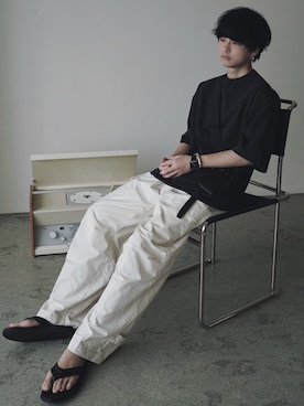 「HERMES（エルメス）のアイテム」を使った、げんじさん（メンズ・175cm）の夏コーディネート