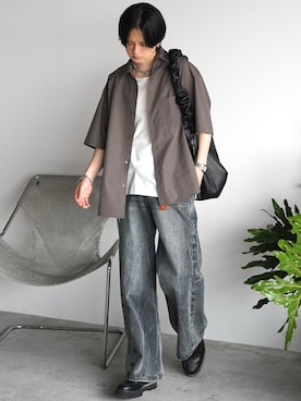 「アイテム（キーケース/キーアクセサリー）」を使った、げんじさん（メンズ・175cm）の夏コーディネート