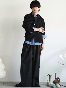 「アイテム（リング）」を使った、げんじさん（メンズ・175cm）の秋コーディネート