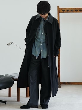 「アイテム（ブレスレット）」を使った、げんじさん（メンズ・175cm）の秋コーディネート