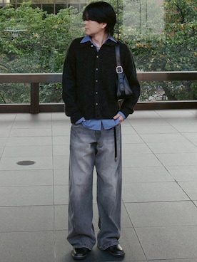 「Llife（ライフ）のアイテム」を使った、げんじさん（メンズ・175cm）の冬コーディネート