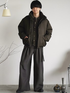 「アイテム（リング）」を使った、げんじさん（メンズ・175cm）の冬コーディネート