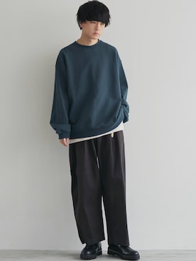 「アイテム（イヤーカフ、ホワイト系）」を使った、げんじさん（メンズ・175cm）の秋コーディネート