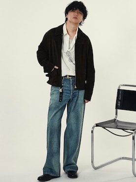「アイテム（ブルゾン）」を使った、げんじさん（メンズ・175cm）の夏コーディネート