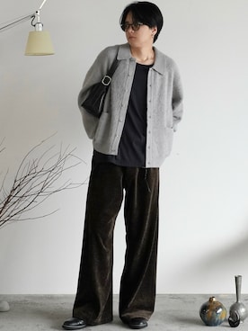 「アイテム（タンクトップ）」を使った、げんじさん（メンズ・175cm）の冬コーディネート