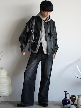 「アイテム（香水）」を使った、げんじさん（メンズ・175cm）の夏コーディネート