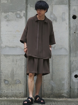 「HERMES（エルメス）のアイテム」を使った、げんじさん（メンズ・175cm）の夏コーディネート