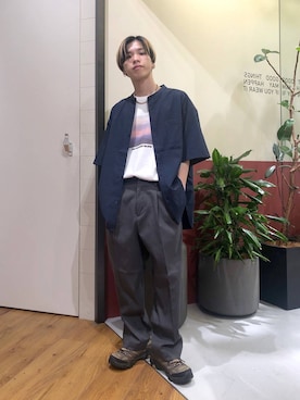 「RAGEBLUE（レイジブルー）のアイテム」を使った、覇都さん（メンズ・162cm）の夏コーディネート