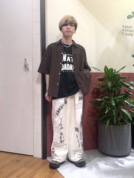 「アイテム（チノパンツ）」を使った、覇都さん（メンズ・162cm・20代）の夏コーディネート