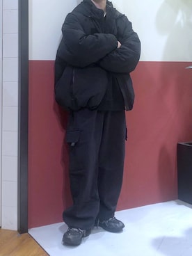 「DISCUS（ディスカス）のアイテム（パンツ）」を使った、覇都さん（メンズ・162cm）の冬コーディネート
