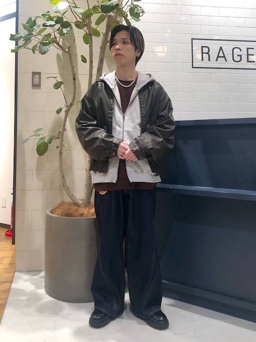 セール】ヴィンテージライク/シンセティックレザージャケット